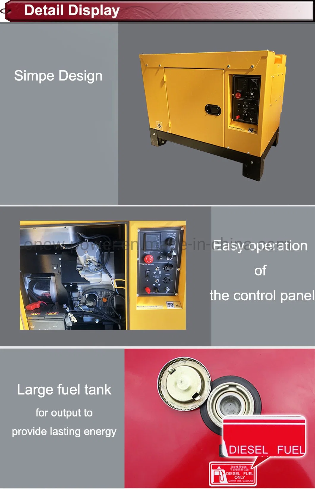 China 220V 50Hz 60Hz 3 Phase 12.5kVA 13kVA Silent/Soundproof Diesel/Gasoline Denyo Electric Generator Set/Generating/Generation Sound Proof Price