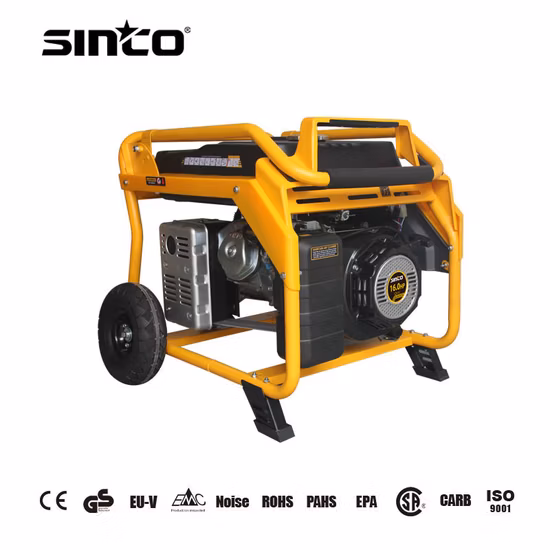 뜨거운 판매 100% 구리 와이어 5.5kw 5kw휴대용 전력 산업용 가솔린 발전기
